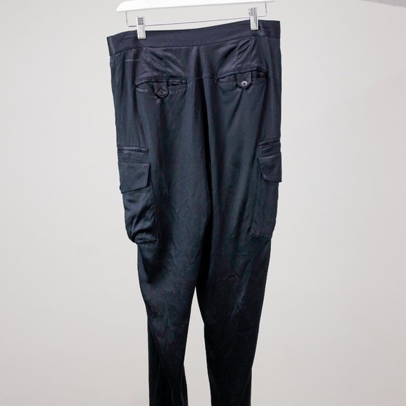 Alexander Wang SS/09 Navy Silk Joggers - Picture 2 of 10